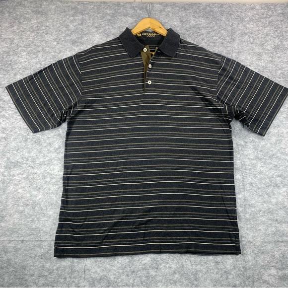 Joey Rodolfo Mens MulticolorStriped Short Sleeve Polo Size‎ Large - Picture 1 of 11